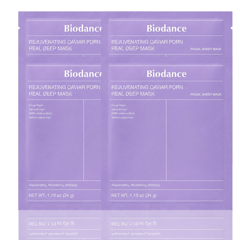 BIODANCE Rejuvenating Caviar PDRN Real Deep Mask (4-Pack)