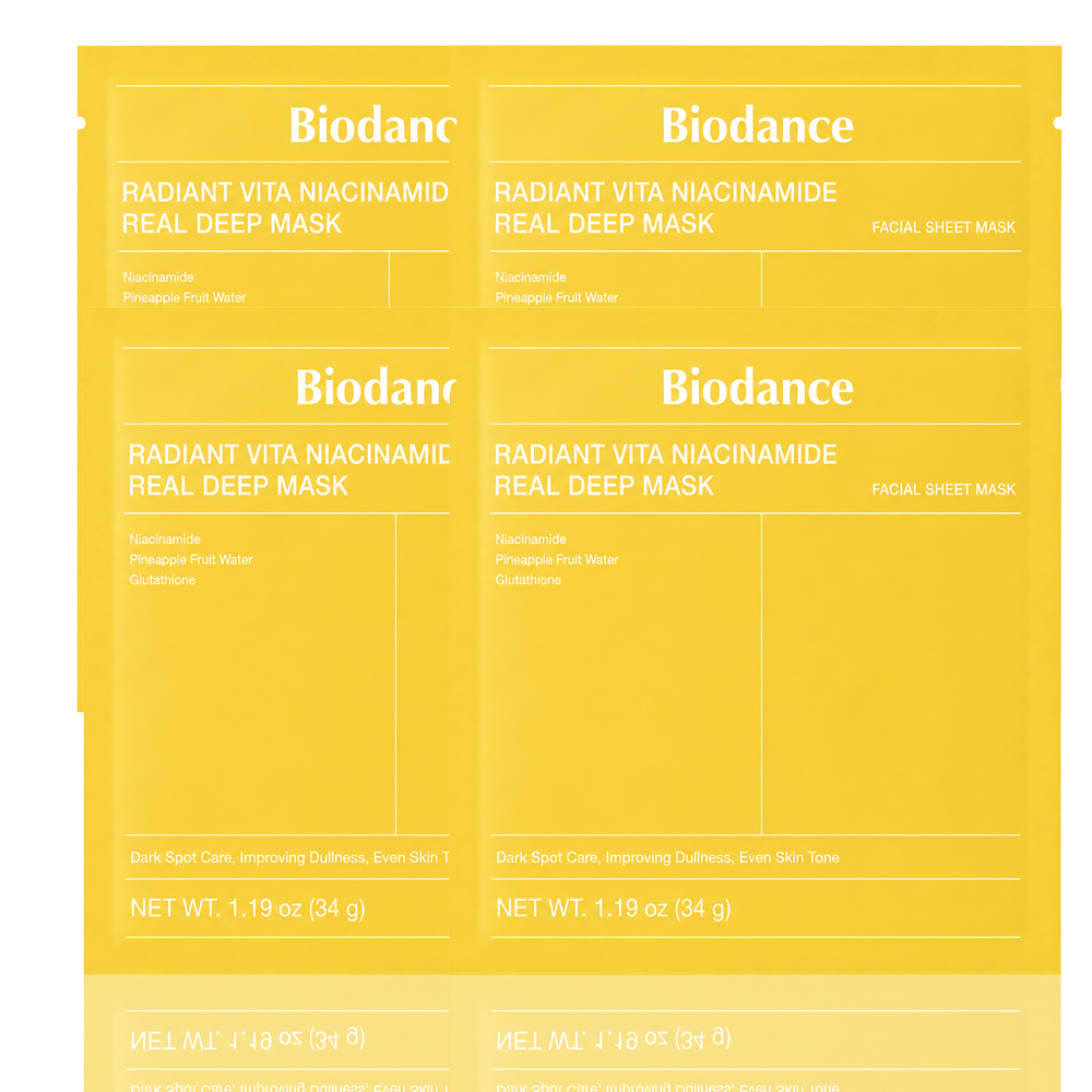 BIODANCE Radiant Vita Niacinamide Real Deep Mask (4-Pack)