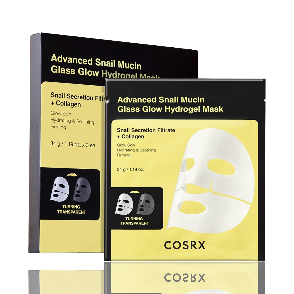 Advanced Snail Mucin Glass Glow Hydrogel Mask