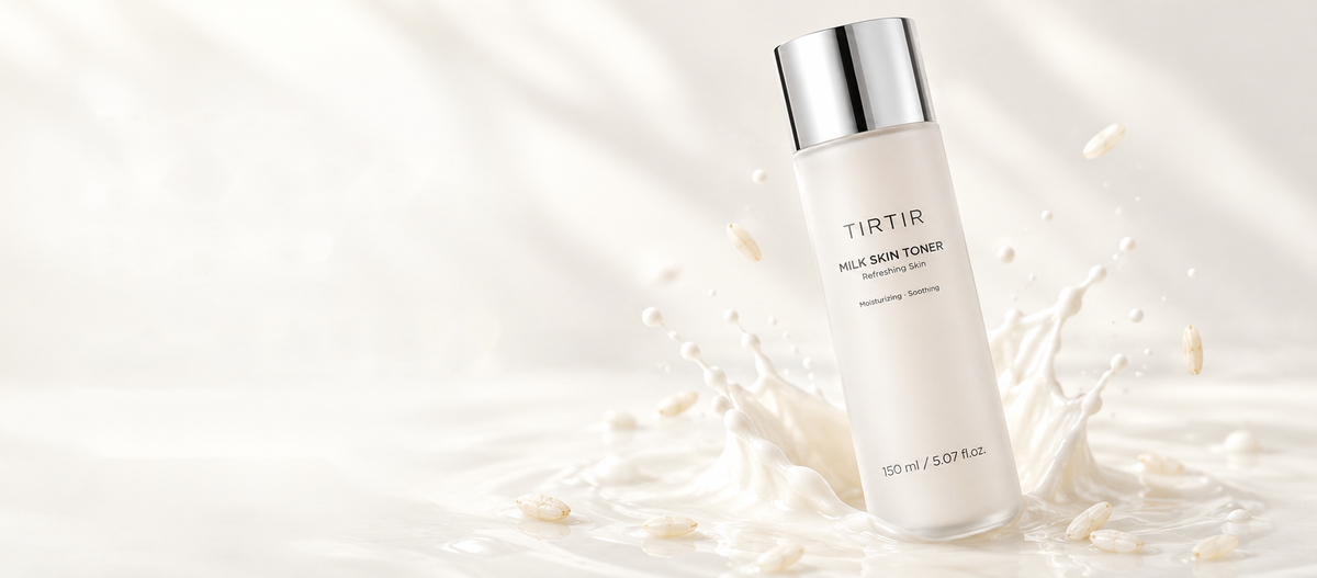 TIRTIR Milk Skin Toner in a splash of milk