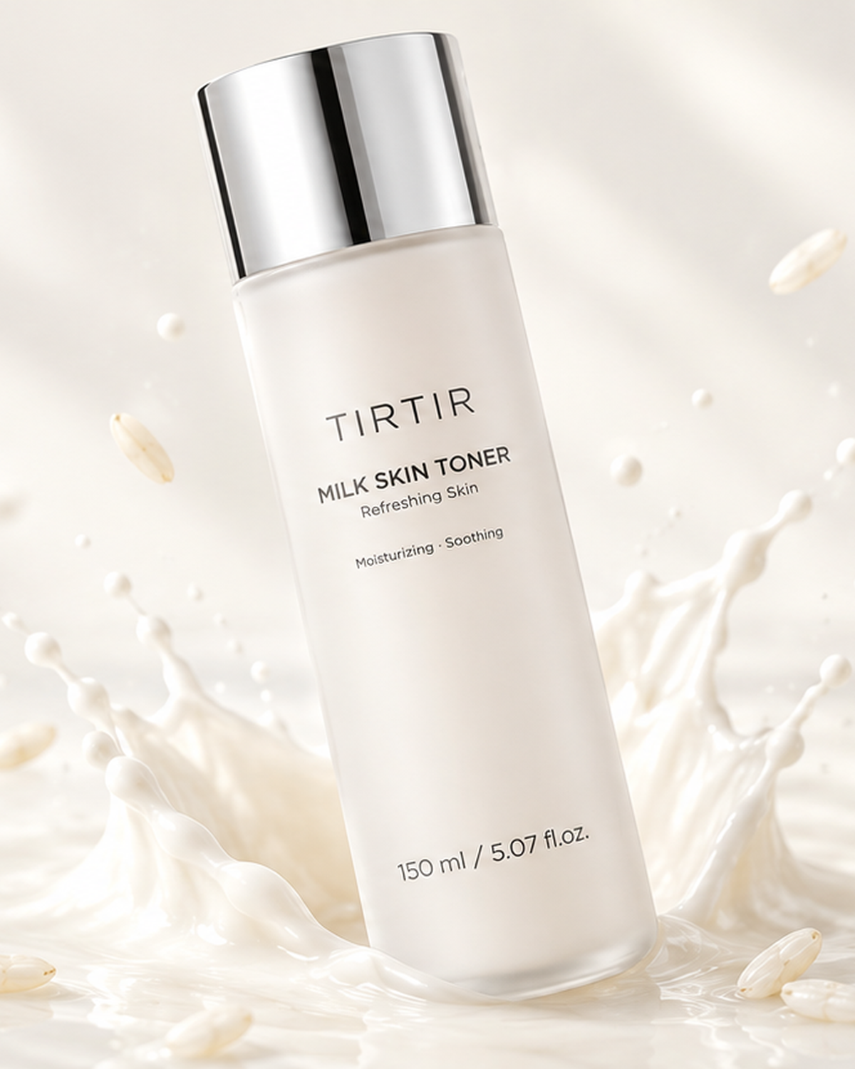 TIRTIR Milk Skin Toner in a splash of milk